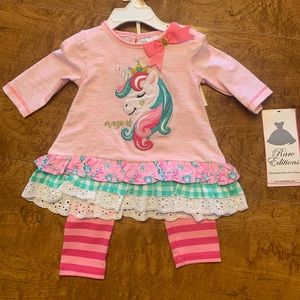 Rare Editions 12 month outfit, New with tags!